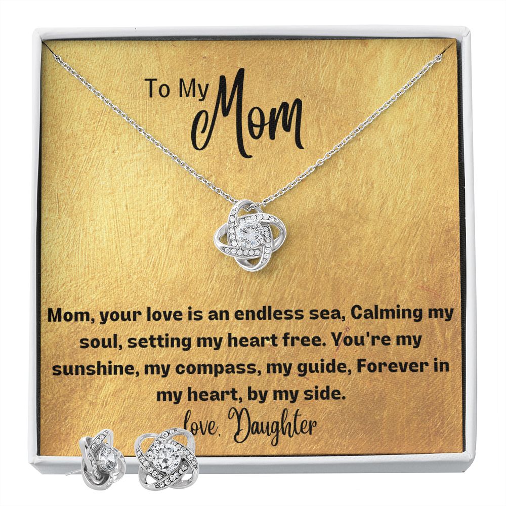 Gift For Mom - Forever In My Heart - Love Knot Set