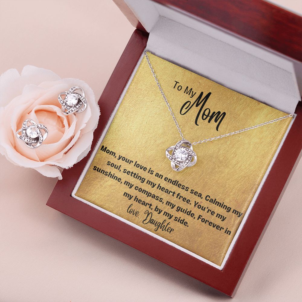 Gift For Mom - Forever In My Heart - Love Knot Set